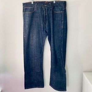 Levi's Men's Size 38x30 Straight Regular Relaxed Fit Blue Cotton Denim Jeans